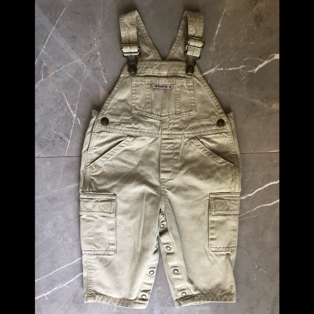 GAP Baby, chino overalls, 6-12 months